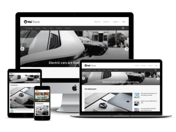 Mai Theme on desktop and mobile devices